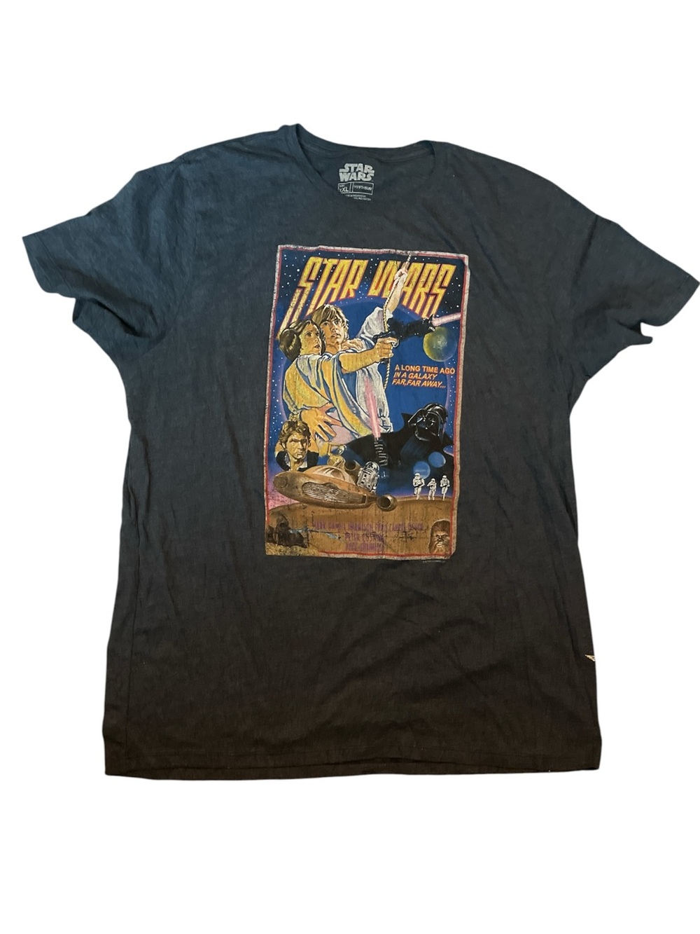 Star Wars Graphic Poster Tee - gray with Multicolor Print